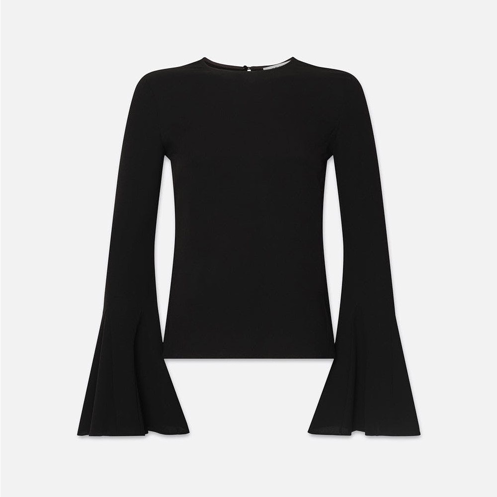 Frame Flutter Sleeve Blouse Black size xs